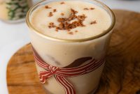 Toasted Coconut Eggnog with Latik Topping
