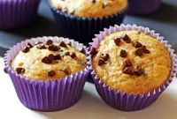 Moist Banana Chocolate Chip Muffins Recipe for Breakfast
