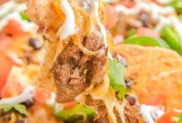 Slow Cooker Steak Nachos with Melted Cheese Recipe