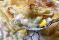 Classic Chicken Pot Pie with Flaky Puff Pastry Crust
