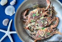 Pan-Seared Soft-Shell Crab with Garlic Butter and Fresh Herbs