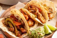 Crispy Air Fryer Chicken Fajitas with Peppers and Onions