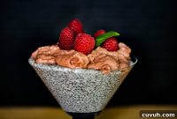 Raspberry Mousse and Chia Parfait Recipe for Light Desserts