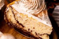 Eggnog Cheesecake Recipe with Spiced Rum and Ginger Snap Crust