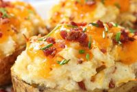 Crispy Twice-Baked Potatoes with Cheddar and Chives