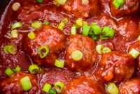 Crockpot Cranberry Meatballs Recipe for Holiday Appetizers