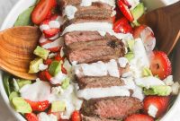 Strawberry and Steak Salad with Poppy Seed Dressing