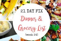 21-Day Fix Indian Summer Nights Meal Plan & Grocery List