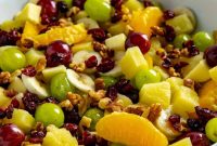 Festive Thanksgiving Fruit Salad with Maple Citrus Glaze