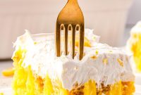 Moist Lemon Poke Cake with Zesty Citrus Glaze