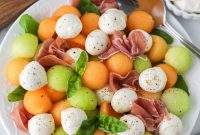Summer Melon Salad with Prosciutto and Mozzarella Recipe