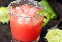Spicy Watermelon Jalapeño Margarita Recipe