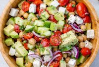 Chickpea and Feta Salad with Lemon-Herb Dressing