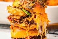 Savory Cowboy Sliders with BBQ Beef and Cheddar