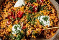Ground Turkey Enchilada Quinoa Skillet Recipe for Weeknight Dinners