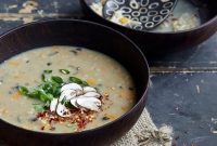 Mushroom & Ginger Steel-Cut Oatmeal Congee (Vegan)