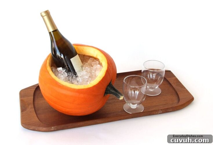 DIY Pumpkin Ice Bucket