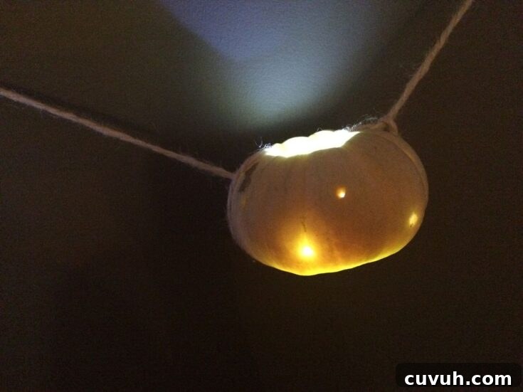 How to Make a String of Mini-Pumpkin Lights