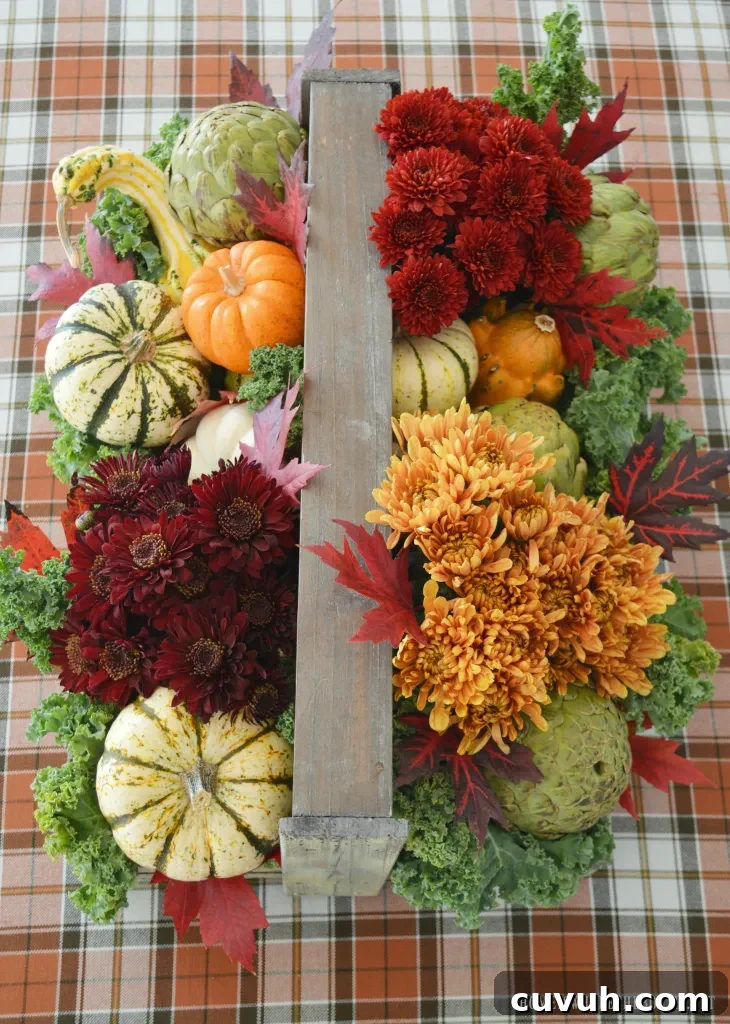 Create a Rustic Harvest Centerpiece for Your Thanksgiving Table