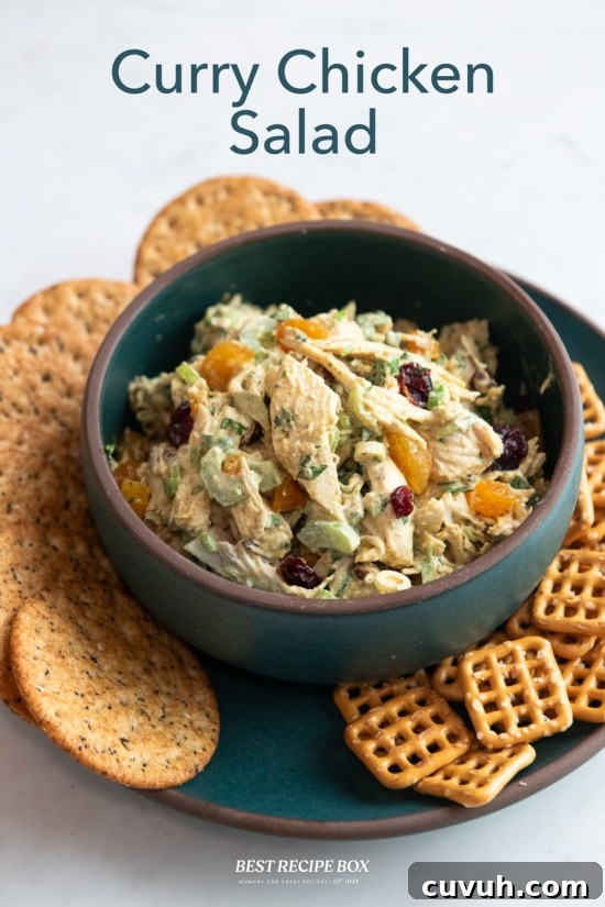 curry chicken salad recipe with crackers