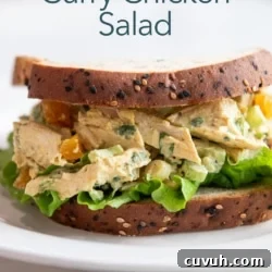 curry chicken salad sandwich