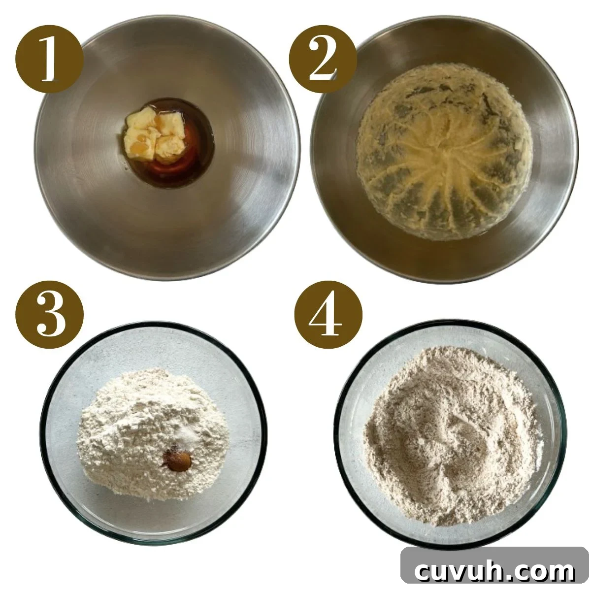 Steps to make homemade teddy grahams.