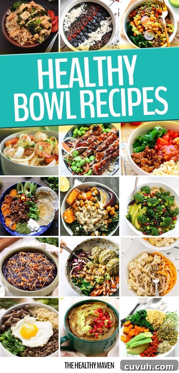 Nutritious Bowl Recipes for Quick, Flavorful Meals 2 There's no denying that meals just taste better in a bowl! Keep things nutritious and delicious with these 20 Healthy BOWL Recipes!