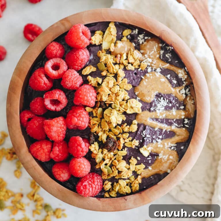 instructions for how to make acai bowls.
