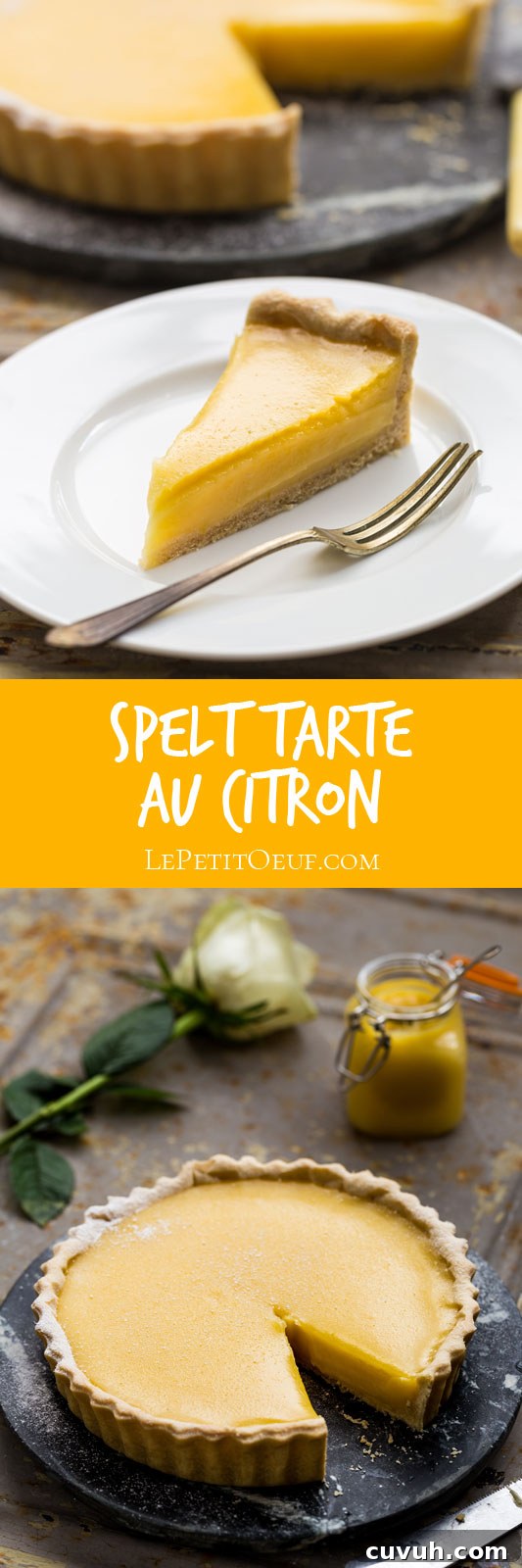 High-resolution image of spelt tarte au citron