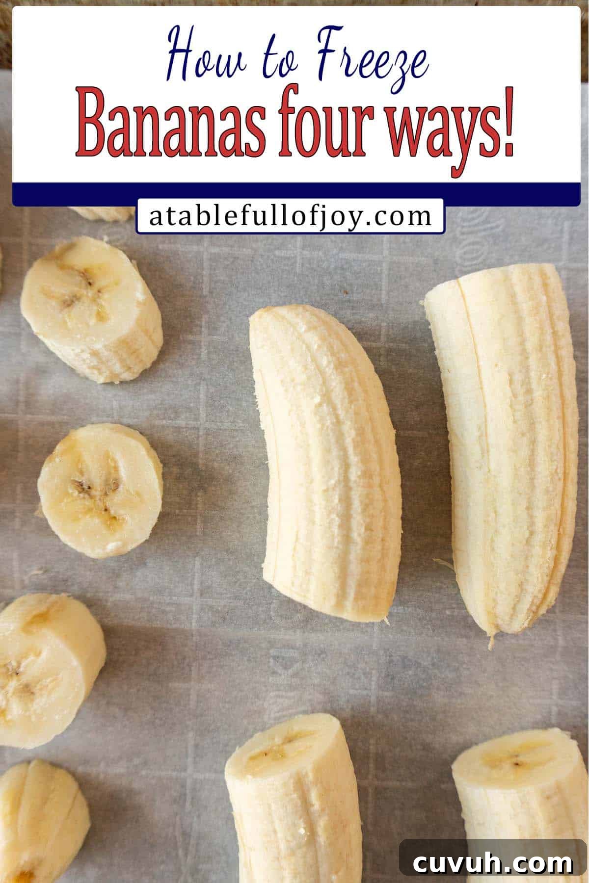 How to Freeze Bananas for Smoothies, Baking, and Snacks 15 how to freeze bananas Pinterest image