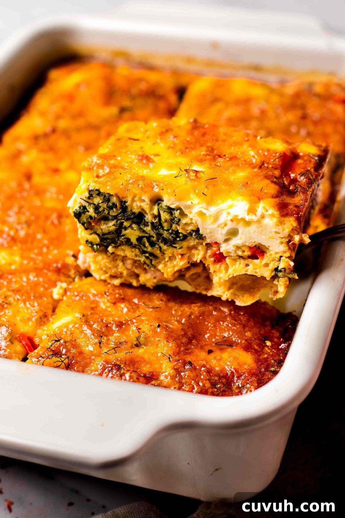Sausage and Spinach Breakfast Casserole