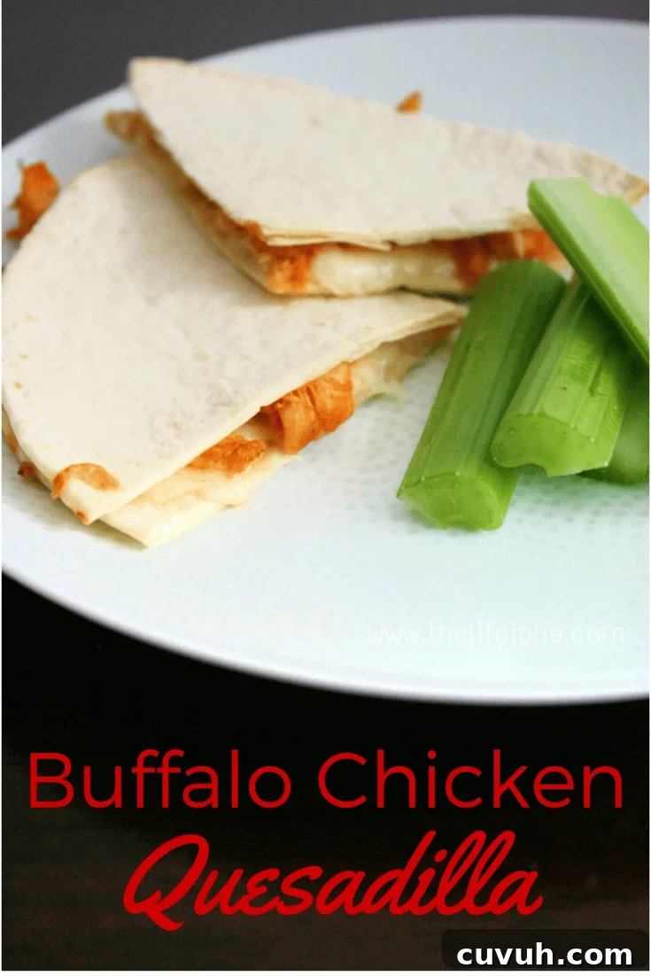 Who doesn't love Buffalo Chicken? There are some many tasty ways to use it but one of my favorites is to make Buffalo Chicken Quesadillas. This recipe is really easy which makes it a delicious weeknight meal option and the perfect game day snack as well!