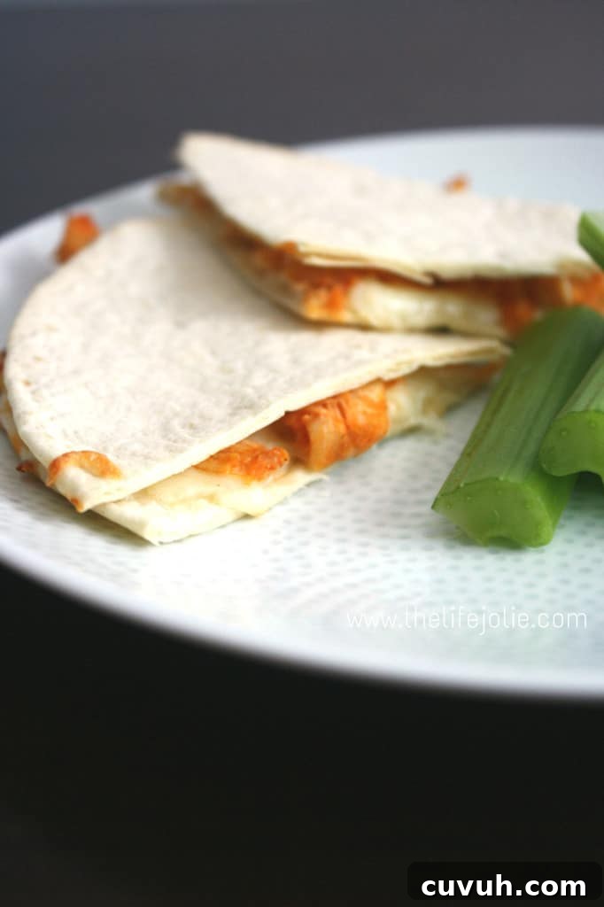 Buffalo Chicken Quesadilla | The Life Jolie