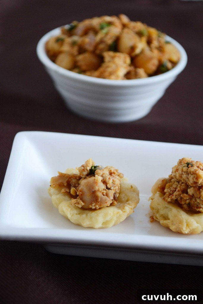 Spicy Chole Paneer Tarts Recipe: Indian Chickpea & Paneer Tartlets 2 11