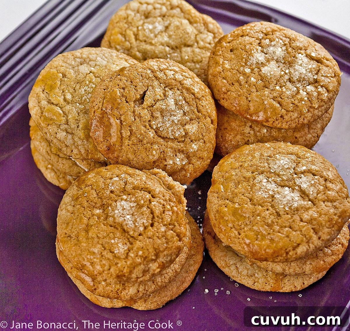 Nutella Filled Vanilla Cookies © 2022 Jane Bonacci, The Heritage Cook