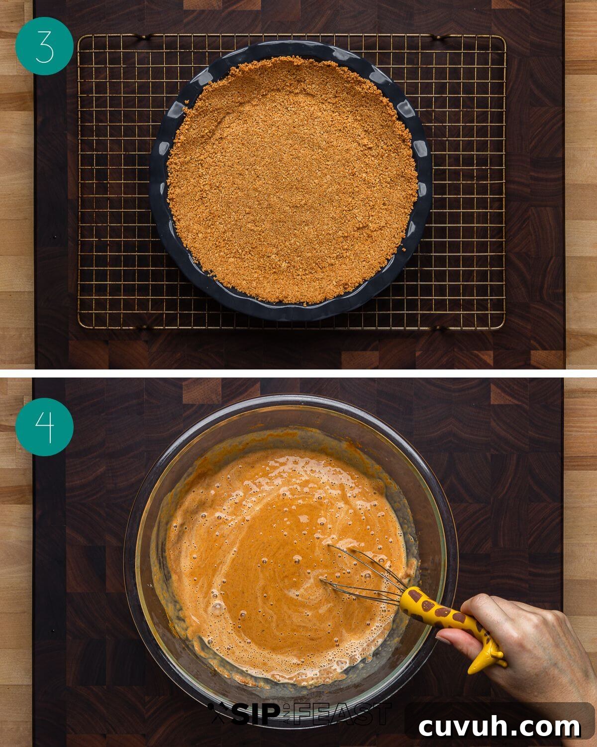 Recipe process shot collage group number two.