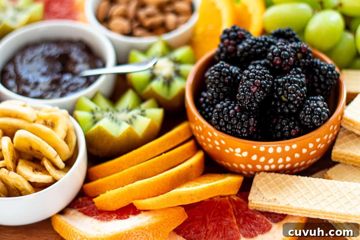 Delicious Fruit Charcuterie Board Ideas for Entertaining 12 fruit and chocolate charcuterie board