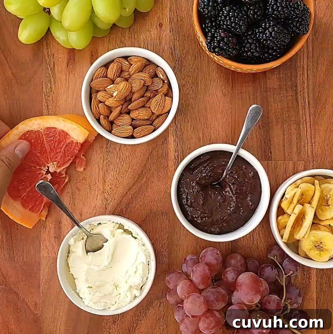 Delicious Fruit Charcuterie Board Ideas for Entertaining 8 fruit charcuterie board step 2
