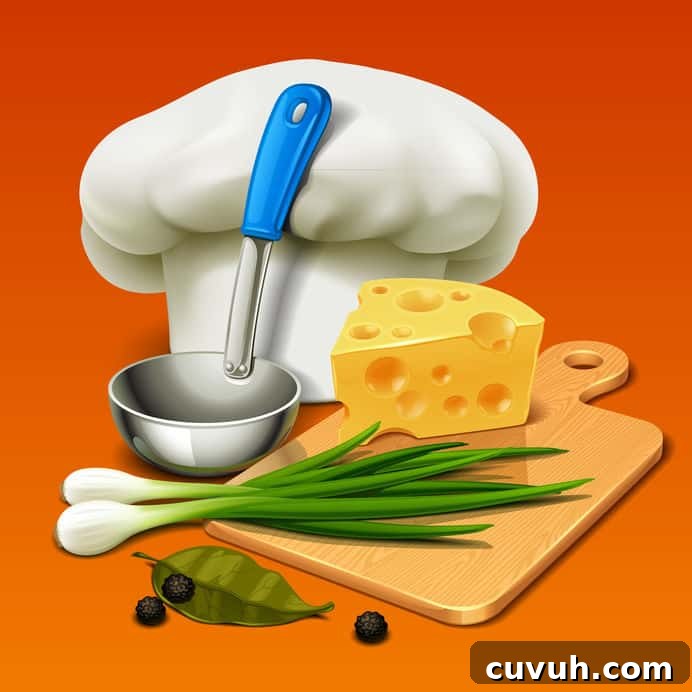Chewy Chocolate Macadamia Nut Cookies Recipe 4 graphic of countertop with chef hat