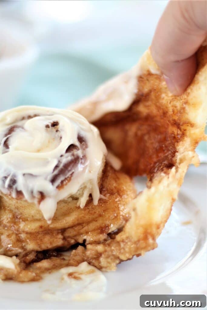 unraveling cinnamon roll