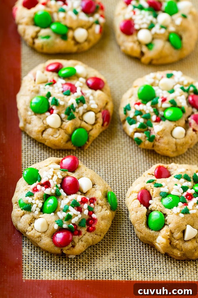 Baked Christmas cookies Baked Christmas cookies on a sheet pan.