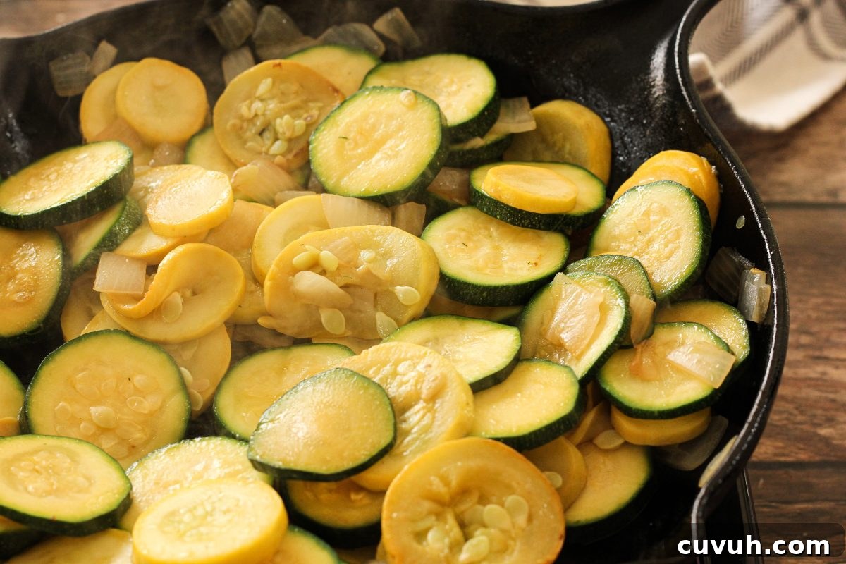sauteed zucchini and yellow squash