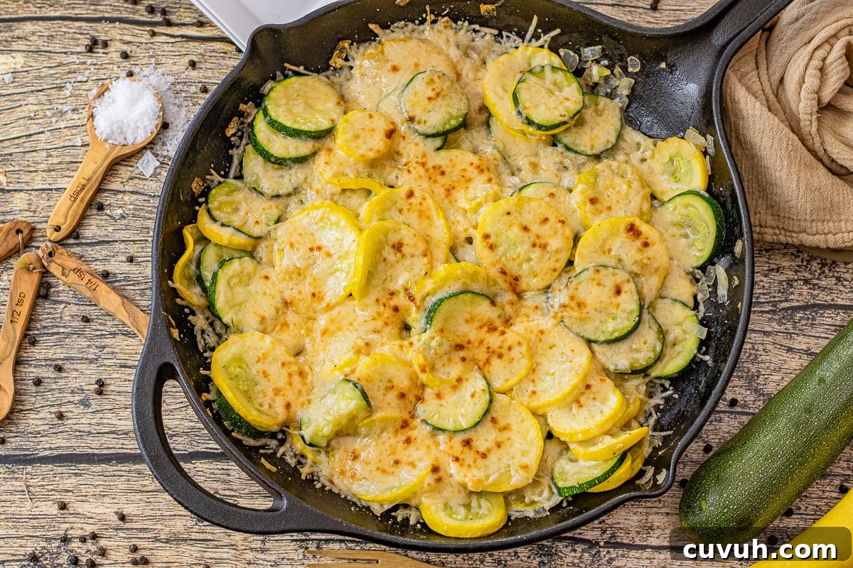 zucchini with melted parmesan