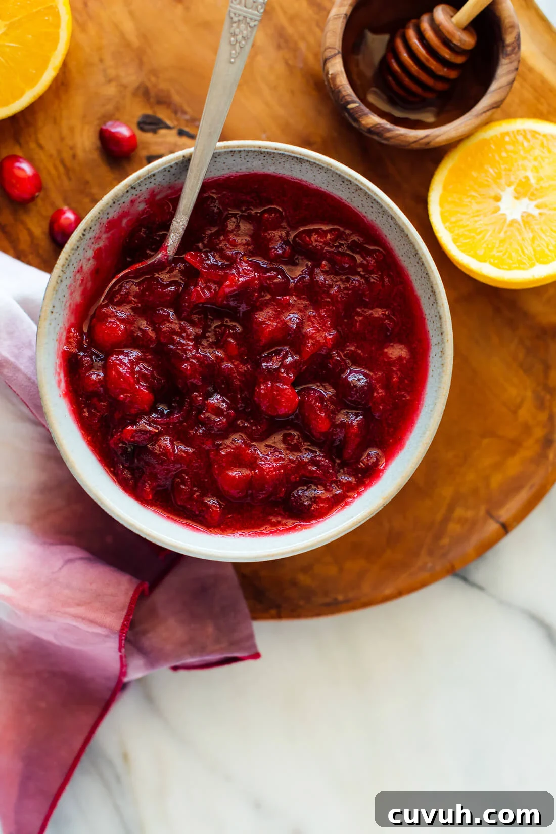naturally sweetened cranberry sauce recipe