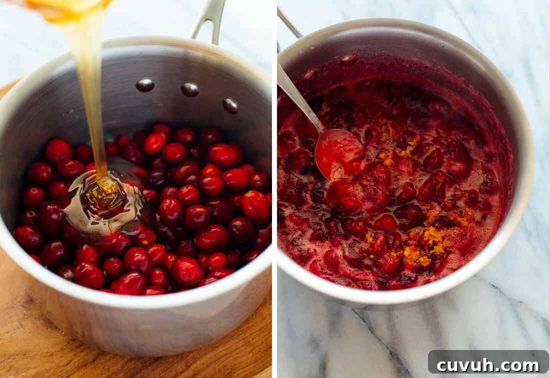 how to make cranberry sauce