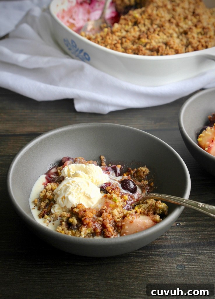 Fruit Crumble Crisp Recipe — Grain- and Egg-Free Dessert 2 fruit crumble