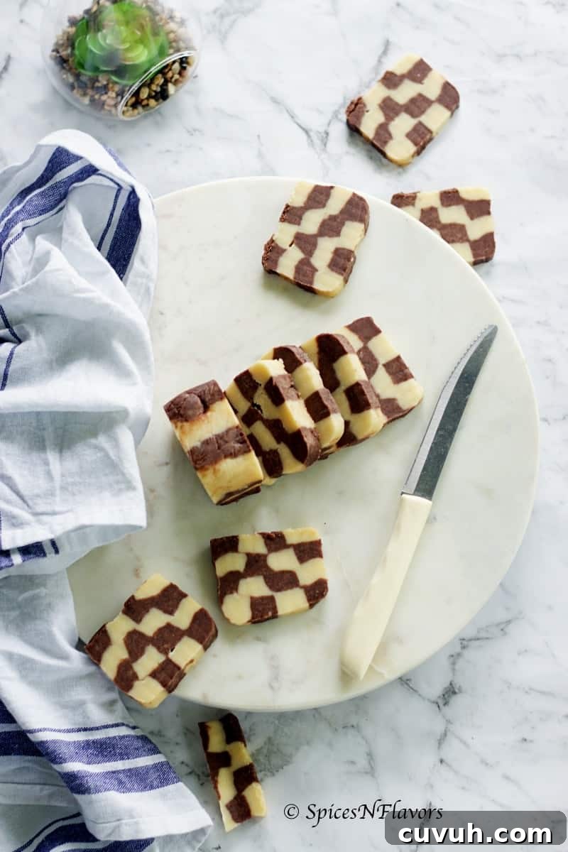 Pressure Cooker Eggless Checkerboard Cookies Recipe 5 eggless checkerboard cookies in a pressure cooker and also in an oven. easy to follow step by step recipe with video butter biscuit vanilla cookies chocolate cookies