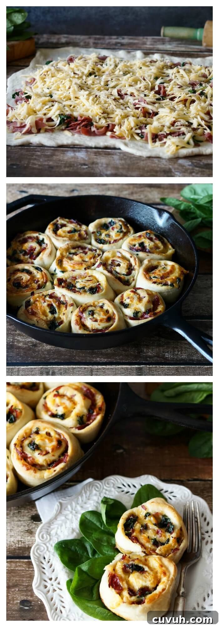Roast Beef and Gouda Pinwheels – Savory Party Rolls 2 Savory Roast Beef and Gouda Rolls