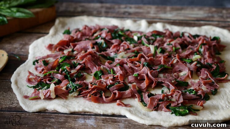 Roast Beef and Gouda Pinwheels – Savory Party Rolls 4 Savory Roast Beef and Gouda Rolls