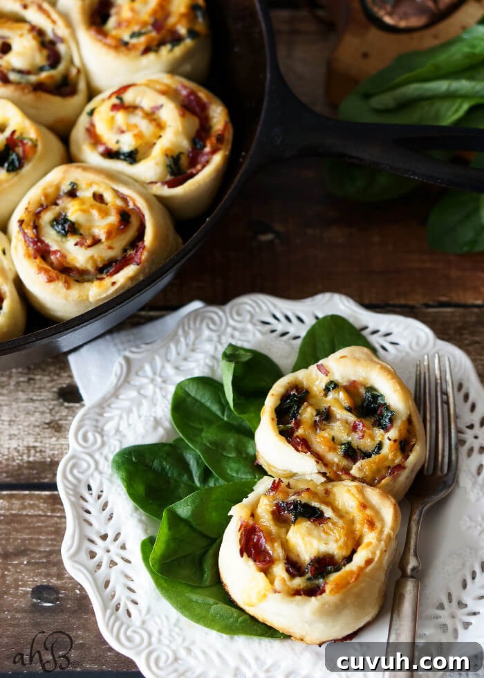 Roast Beef and Gouda Pinwheels – Savory Party Rolls 8 Savory Roast Beef and Gouda Rolls